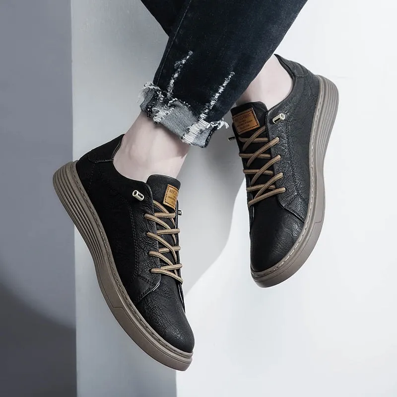 Vera | Italian Leather Lace-Up Sneakers