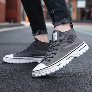 Vera | Men's High-Top Canvas Sneakers