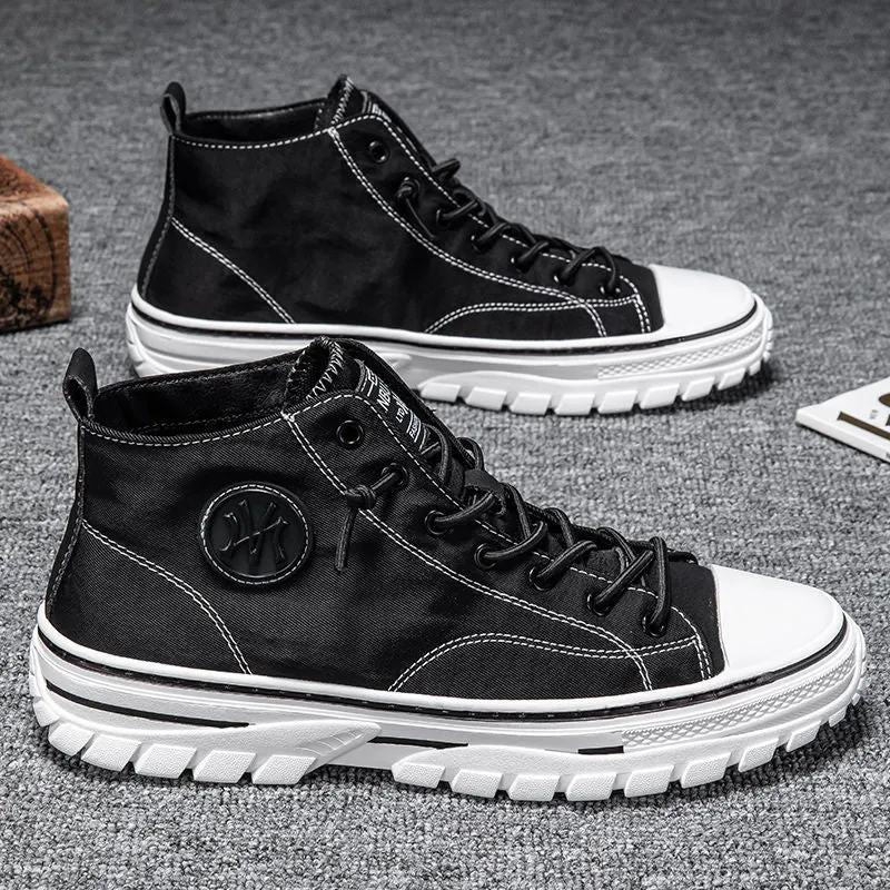 Vera | Men's High-Top Canvas Sneakers