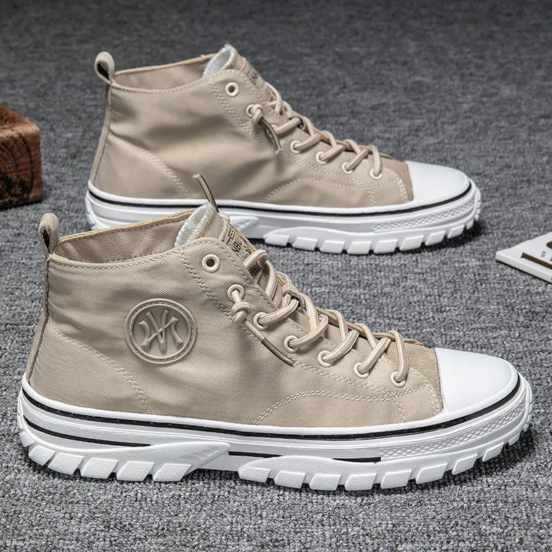 Vera | Men's High-Top Canvas Sneakers