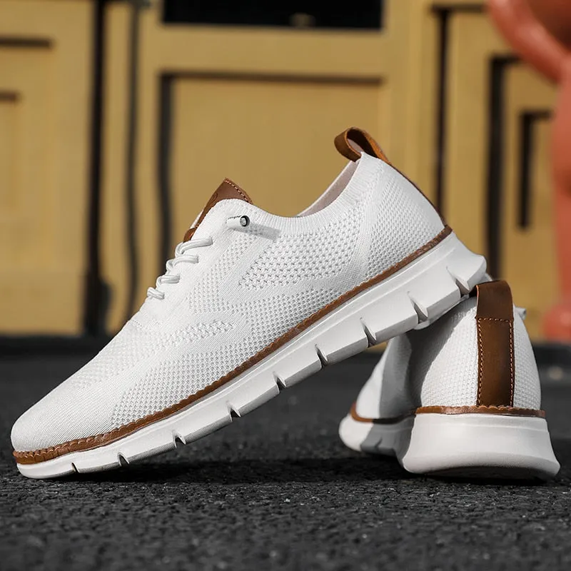 Vera | Men's White Flyknit Running