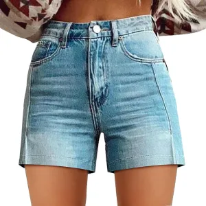 Womens High Waisted Wide Leg Denim Shorts 2025 Fashion Summer Hot Short Pants Loose Vintage Stretchy Jeans Shorts