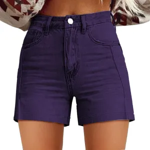 Womens High Waisted Wide Leg Denim Shorts 2025 Fashion Summer Hot Short Pants Loose Vintage Stretchy Jeans Shorts