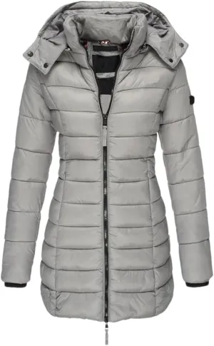 Womens Winter Long Down Coat Thicken Warm Hooded Cotton Padded Puffer Jacket Overcoat