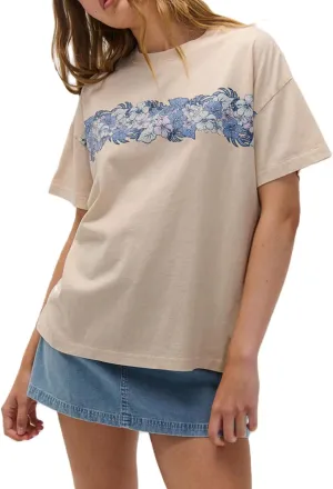 Womens Y2k Vintage Flower Graphic Print Baggy Tees Shirts Cute Floral Aesthetic Teens Oversized Tops