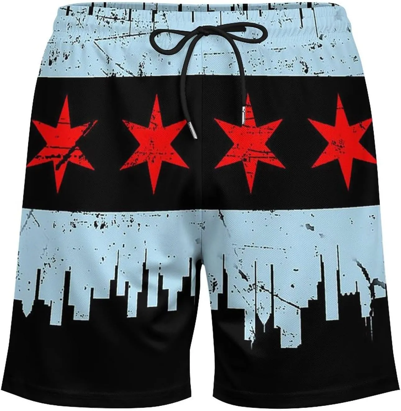 Zakqeik Italian Flag Mens Swim Trunks Quick Dry Swim Shorts with Pockets Funny Beach Shorts