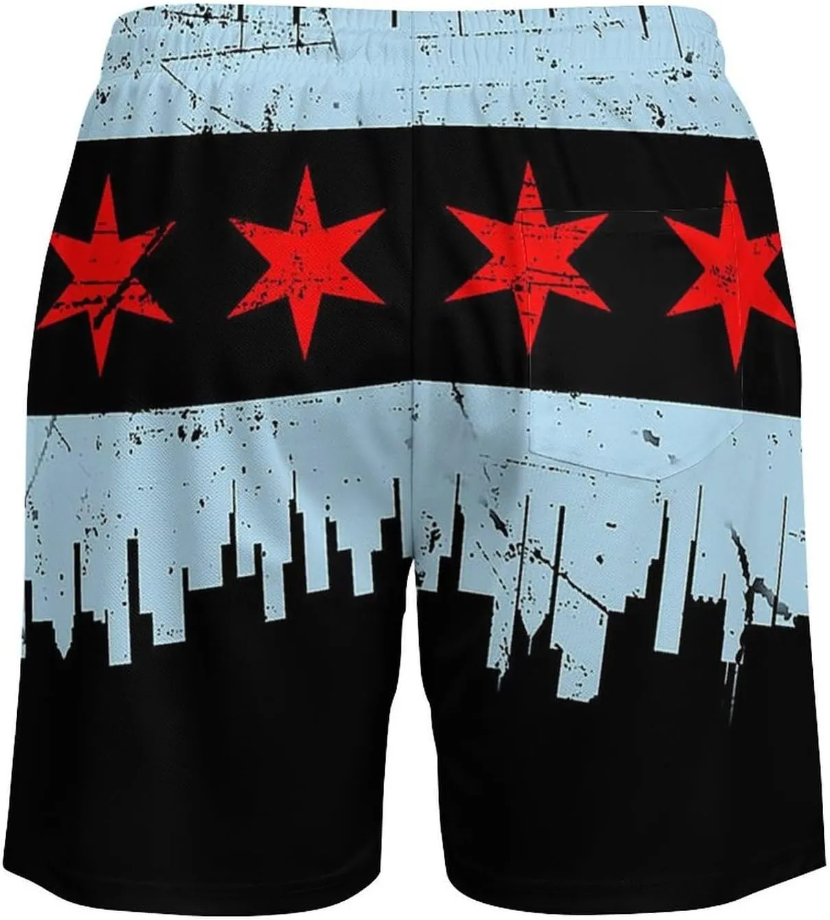 Zakqeik Italian Flag Mens Swim Trunks Quick Dry Swim Shorts with Pockets Funny Beach Shorts