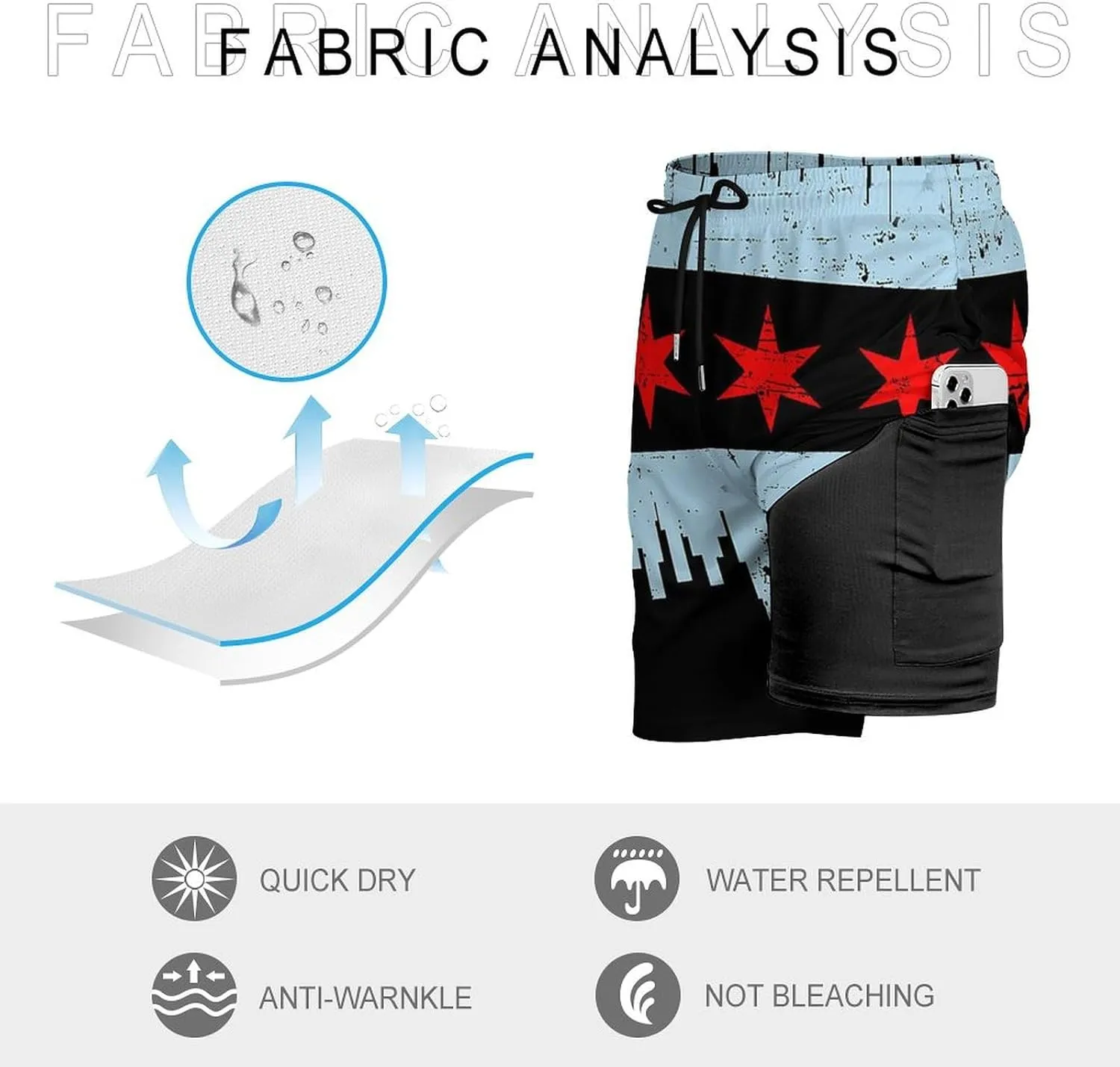 Zakqeik Italian Flag Mens Swim Trunks Quick Dry Swim Shorts with Pockets Funny Beach Shorts