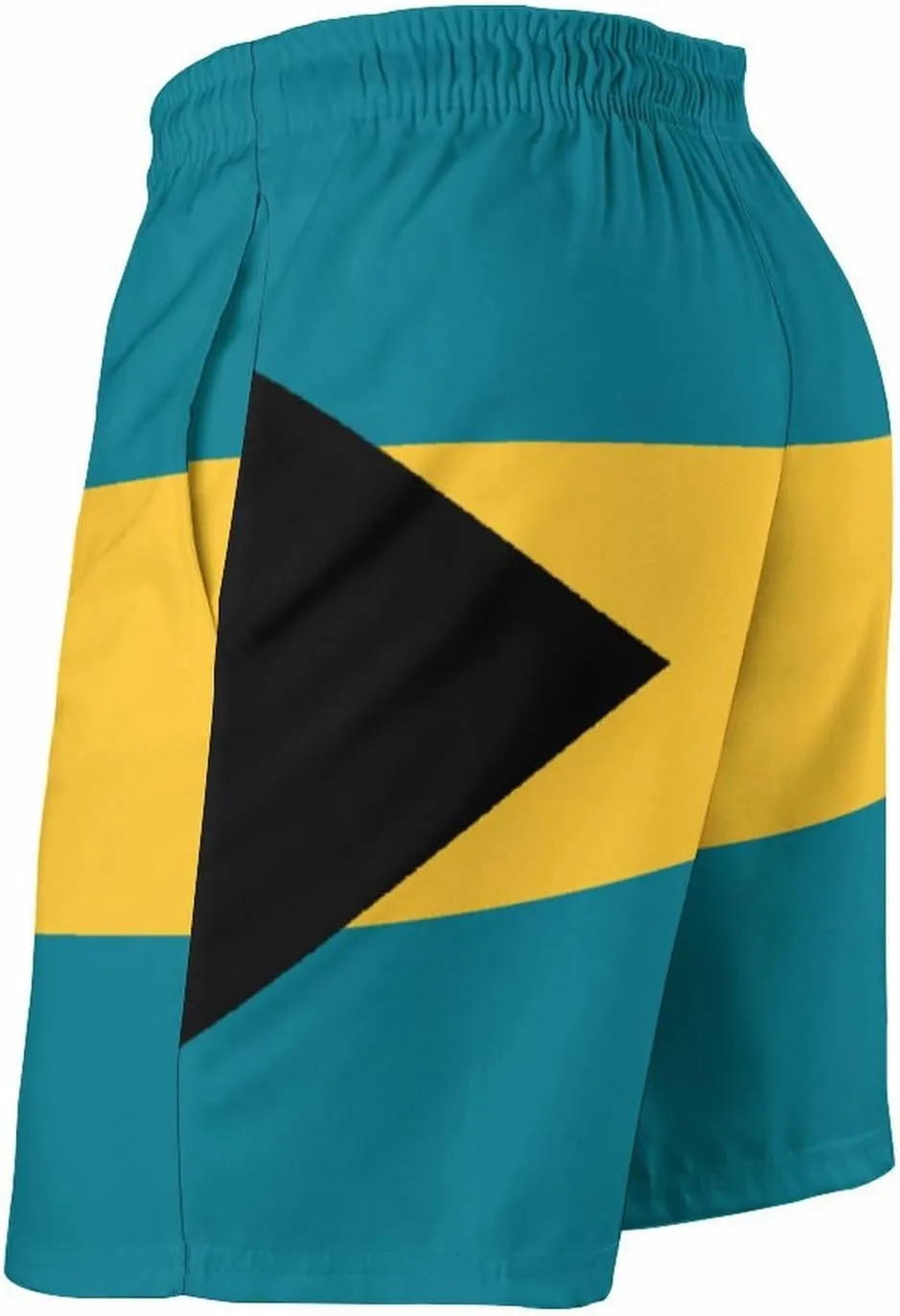 Zakqeik Men's Summer Guyana Flag Map Swim Trunks Quick Dry Surf Boardshorts Bathing Suit Shorts with Pockets