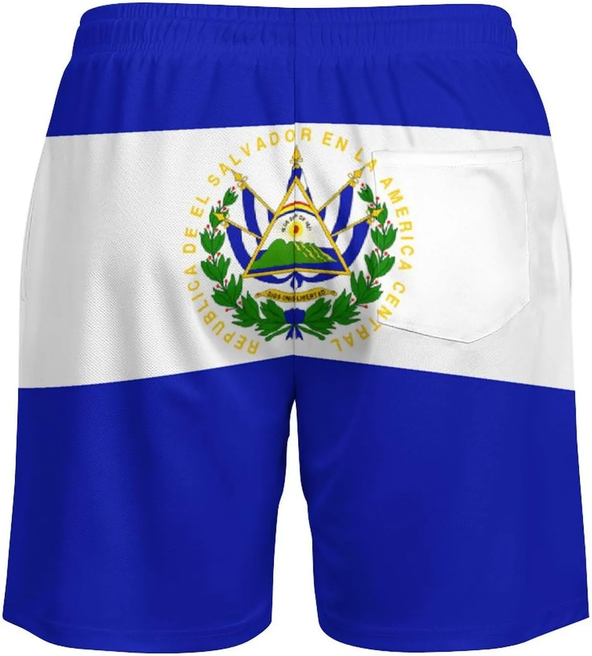 Zakqeik Men's Summer Texas Flag Swim Trunks Quick Dry Surf Boardshorts Bathing Suit Shorts with Pockets