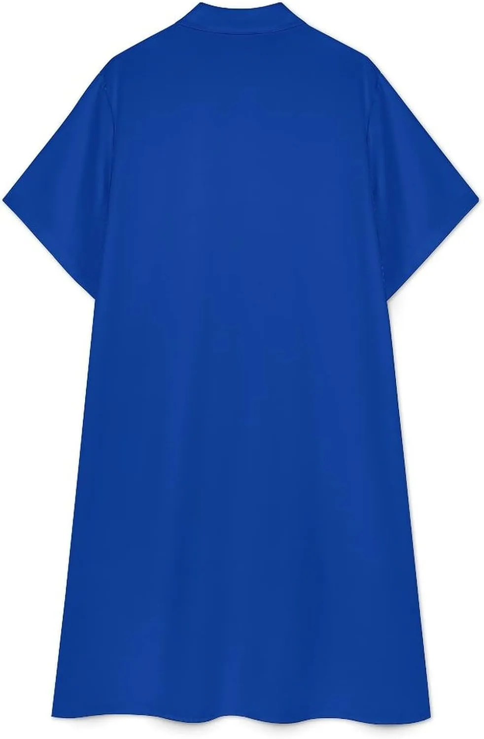 Zakqeik Women's Italy Flag Shirt Dress Collar V-Neck Button Down Loose Short Sleeve Long Dresses